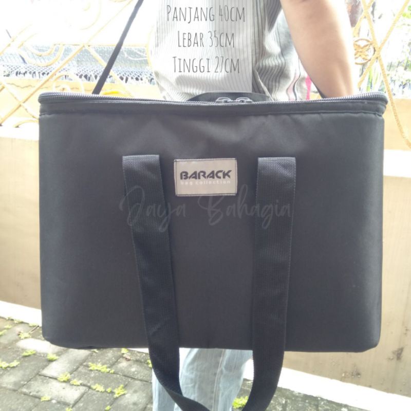 Tas Kurir Makanan Barack Food Delivery Aluminium Obrok Selempang Jinjing 37 Liter