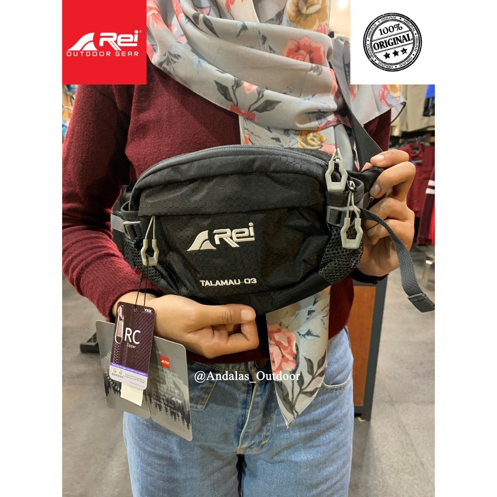 REI WAISTBAG TALAMAU 03+TAB, HITAM 43310