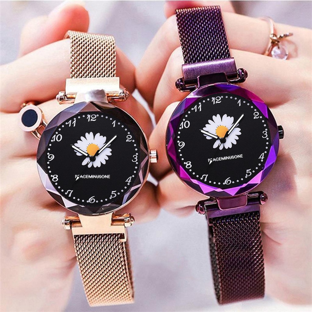 ✅COD Jam Tangan Wanita Small Daisy Starry Sky Magnet Korean