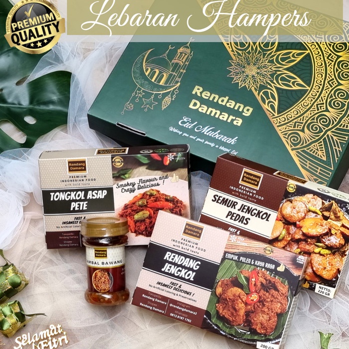 

Parsel Lebaran Hampers Eid Mubarak Parcel Makanan Rendang Damara - Paket F, Sambal Bwg