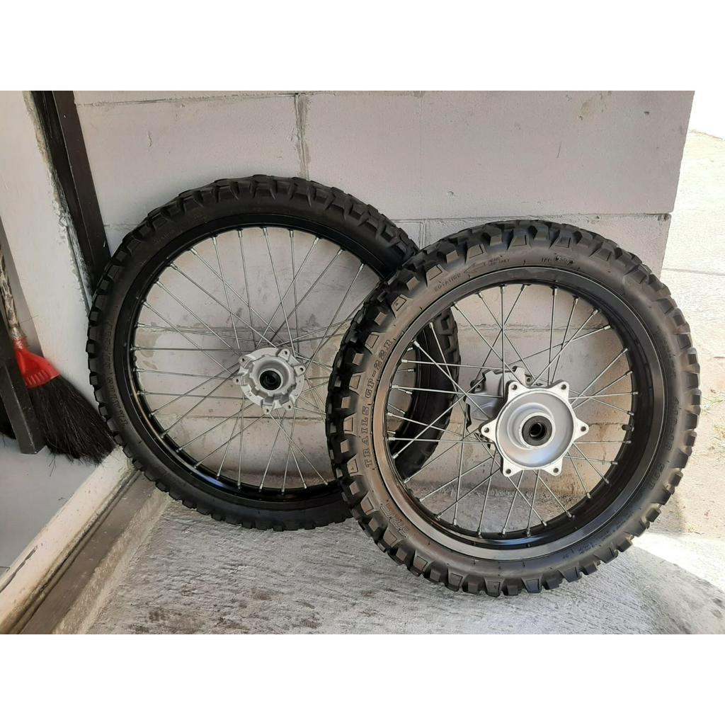 Wheelset Ori CRF Ring 18/21 Roda Original Copotan Motor Honda CRF150L