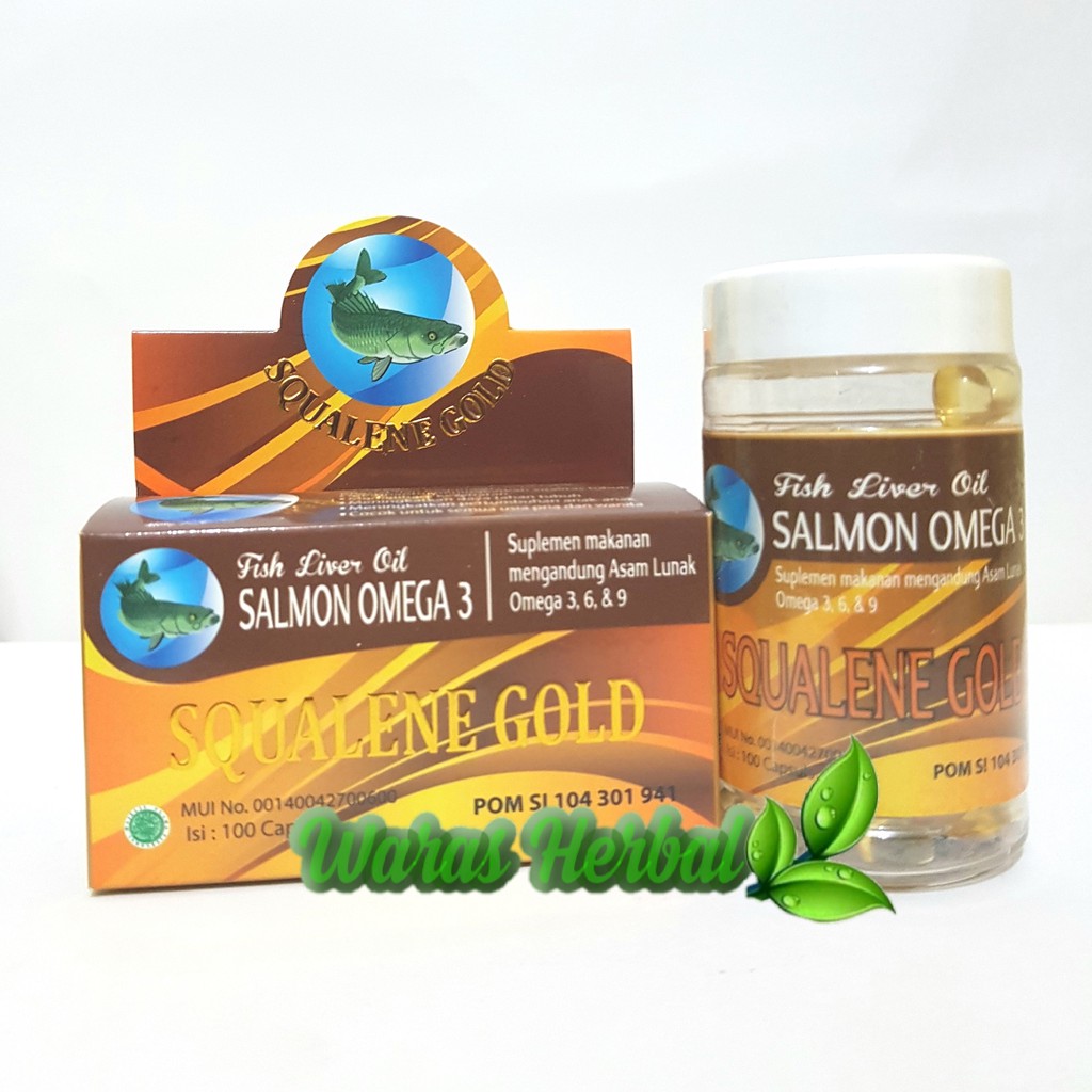 Omega Squalen Gold Minyak Ikan salmon Omega 3