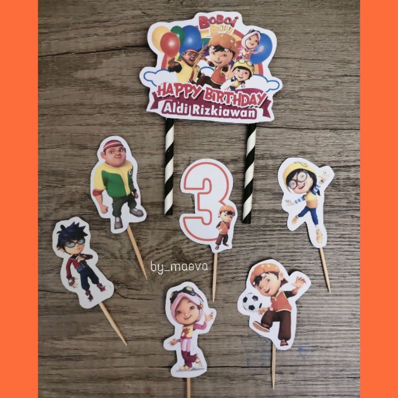 topper cake boboiboy