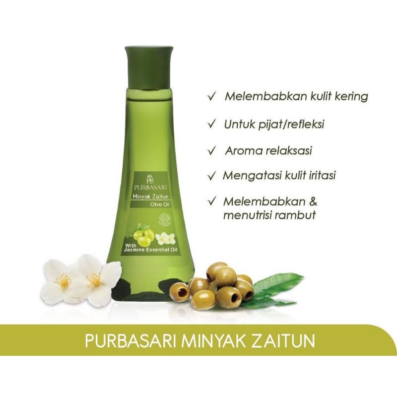 Purbasari Minyak Zaitun - Olive Oil - With Jasmine Essential Oil