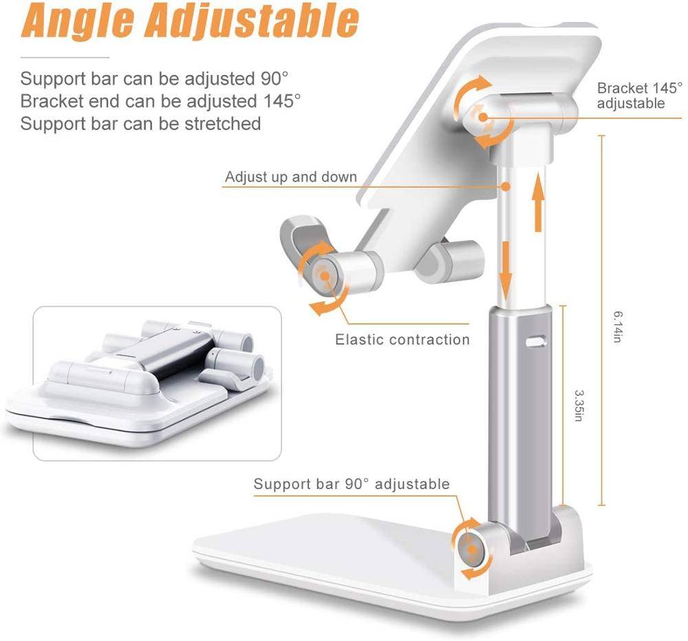 Stand Holder Handphone / Tablet Universal Adjustable Untuk Iphone / Ipad / Xiaomi