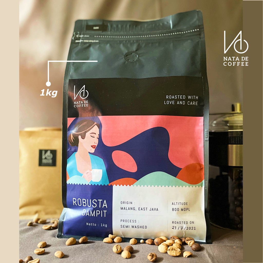 

Kopi Robusta Dampit Murni - Dark Roast 1 kg - Kopi Bubuk