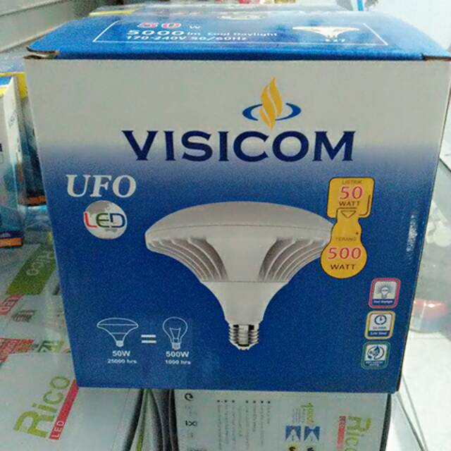 Lampu led visicom 50 watt ufo