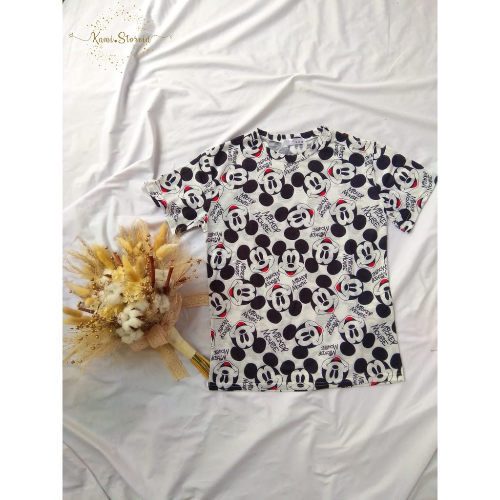 Baju Series Mickey Mouse - Kaos Karakter Mockey Mouse - Baju/T-Shirt Wanita karakter Mickey Mouse