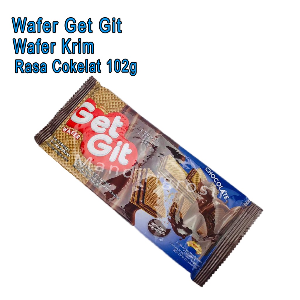 Wafer Krim Cokelat *Wafer Get Git * Rasa Cokelat * 102g