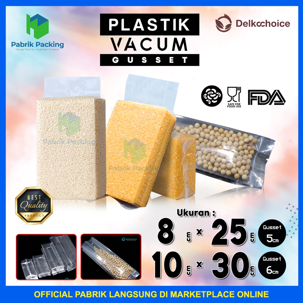 Plastik Vacum Gusset Delkochoice Kwalitas Premium Termurah