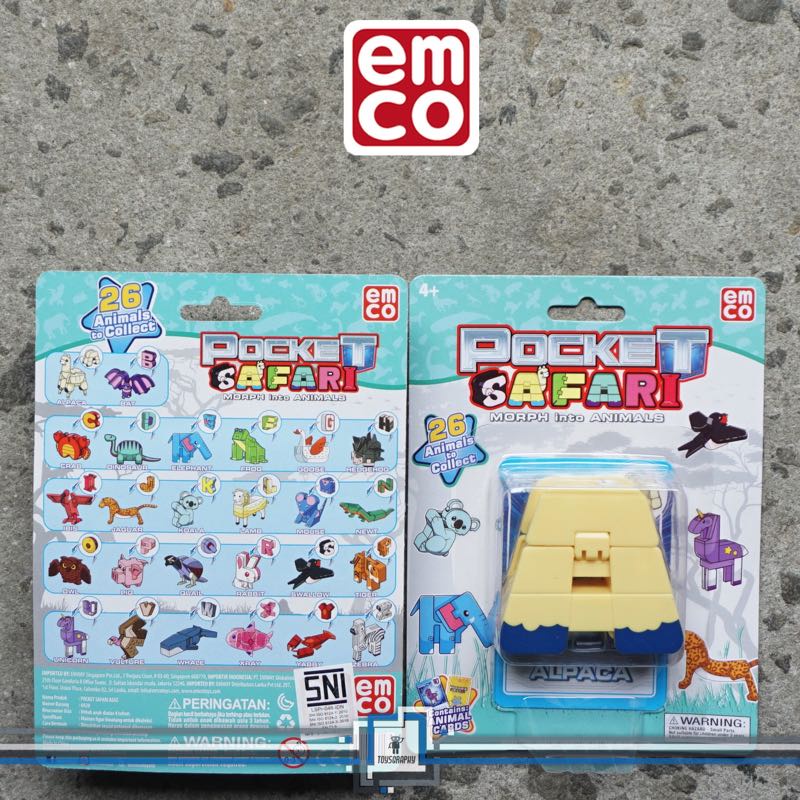 Emco Pocket Safari ALPACA Letter A Morphers Robot Animal