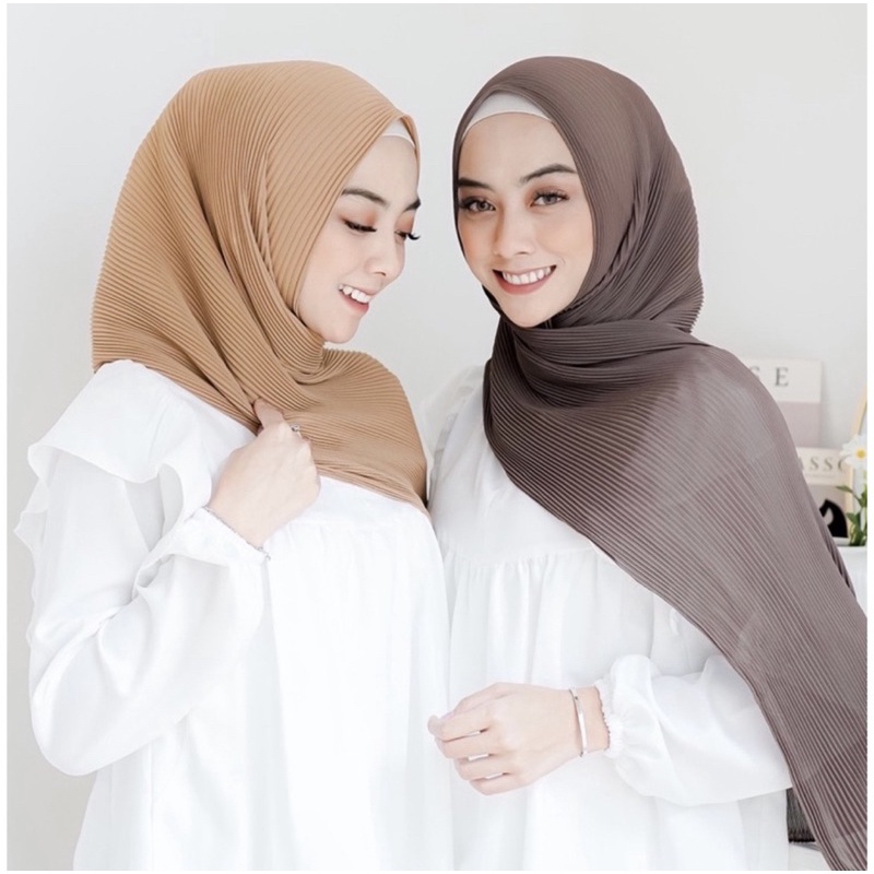 pasmina full plisket premium-pasmina plisket 180x75 babydoll premium-plisket lidi tanpa garis tengah