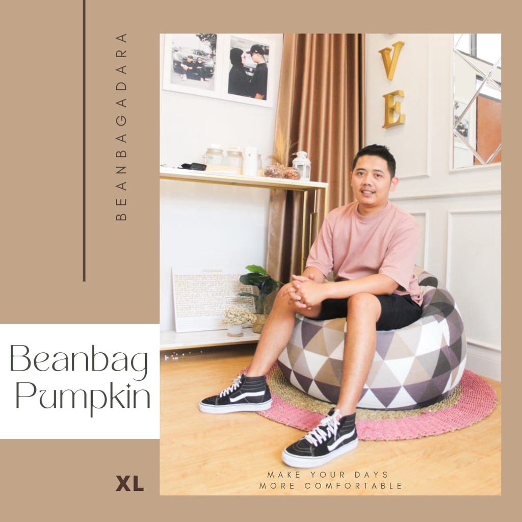 Beanbag Pumpkin Termurah Komplit Tinggal Duduk Santai