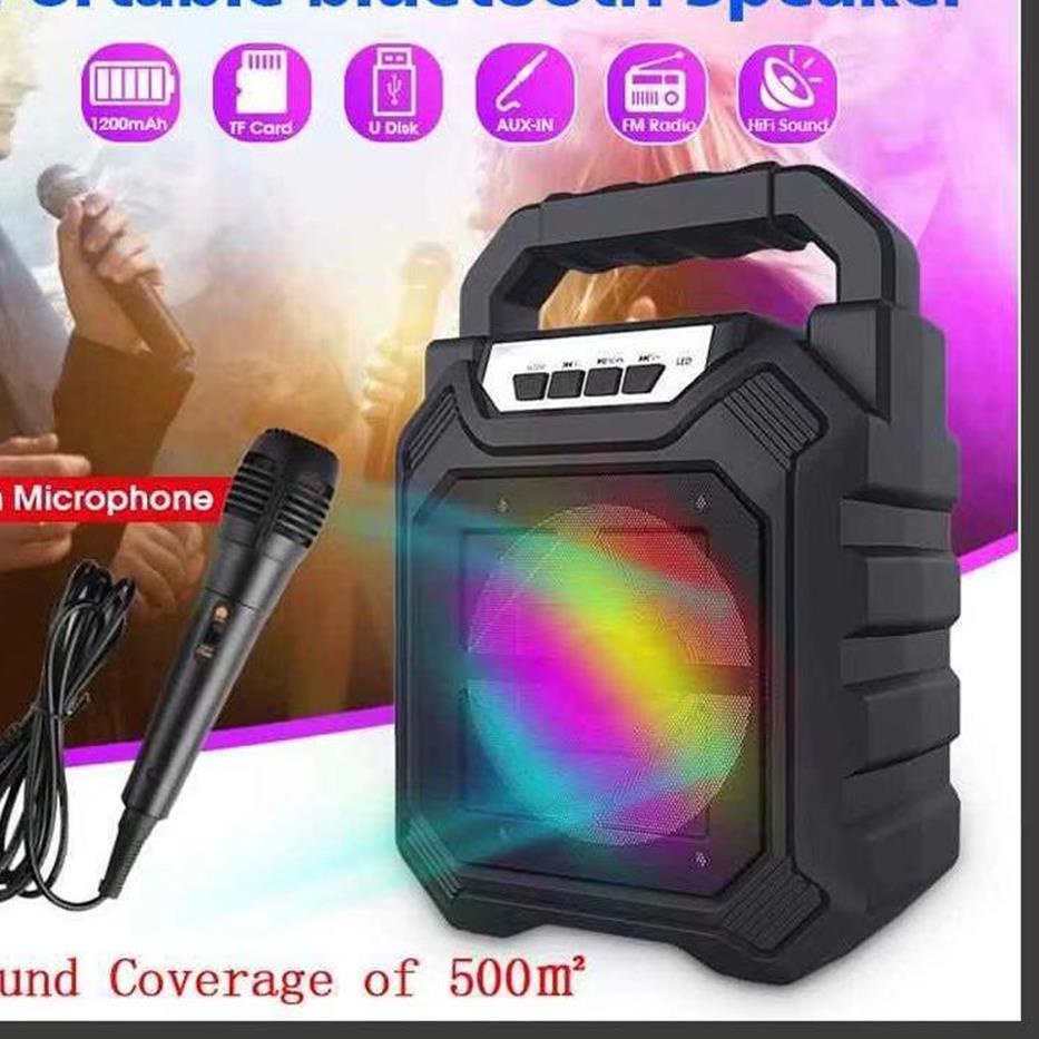 Miliki Speaker Bluetooth Portable Wit Mic karaoke YD-668 Wireless Bluetooth ✔