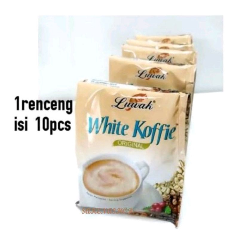 

Kopi Luwak White Koffie Renceng 20 gram (1 renceng isi 10 pcs)