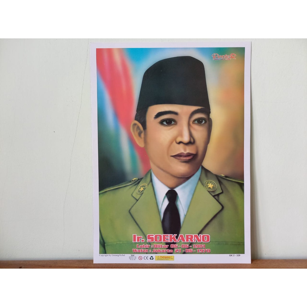 Poster Pahlawan dan Tokoh Nasional RI [UK 25x34 Cm]