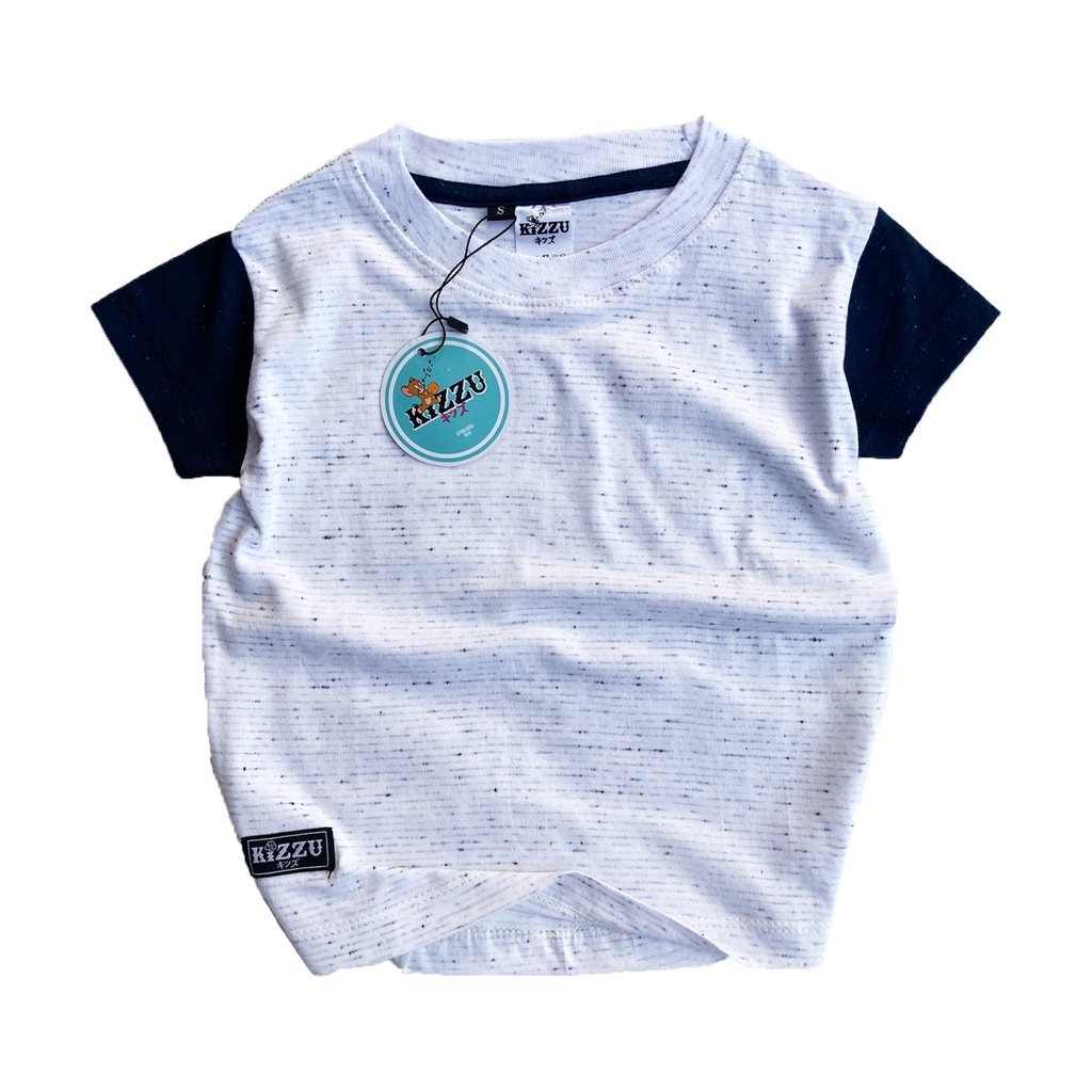 Kizzu Baju Kaos Distro Anak Laki Laki Umur 1-12 Tahun Bahan Cotton - Mambo Putih - Eevyx Store