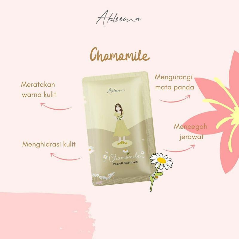 (RESELLER RESMI BY AKLEEMA) masker organik petal peel off mask by akleema
