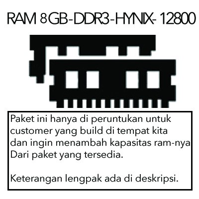 RAM 8GB DDR3 HYNIX PC12800