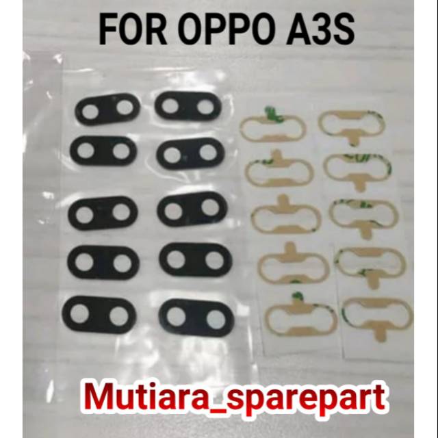 KACA LENSA KAMERA BELAKANG OPPO A3S KACA KAMERA OPPO A3S