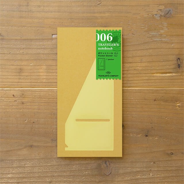 

Traveler's Refill 006 - Pocket Sticker (L) Large Regular Size
