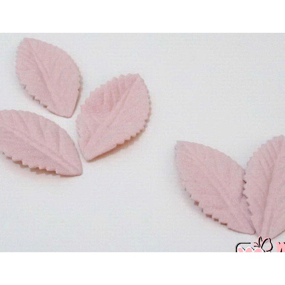 

10 Pcs (DAUN-016) Aplikasi Daun Suede Peach FTN Craft