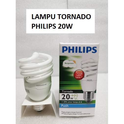 PHILIPS LAMPU TORNADO 20 WATT / 24 WATT