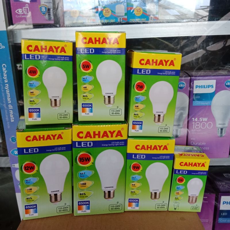 Lampu LED Murah Cahaya Putih Terang 9 Watt 3W - 40W GARANSI 1 TAHUN