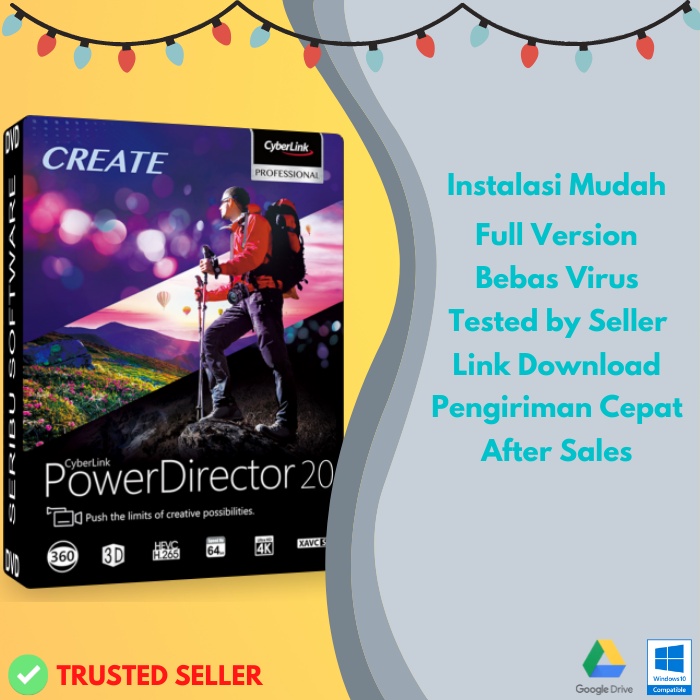 Jual Cyberlink PowerDirector Ultimate 20 (Update Terbaru) | Shopee ...