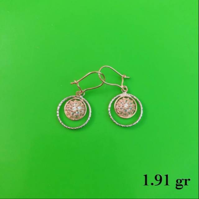 Anting bulat kadar 375