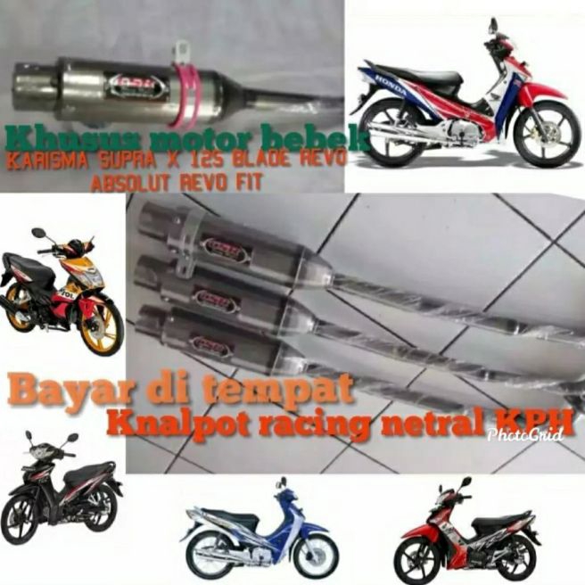 Promo knalpot racing bebek honda karisma kirana revo absolut Termurah