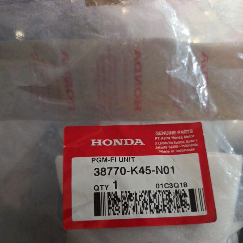 PGM-FI CBR150 38770-K45-N01
