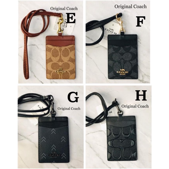 

[[COD]] Coach Signature Lanyard ID Card Holder Name Tag Lanyard Coach EKSLUSIF Kode 216