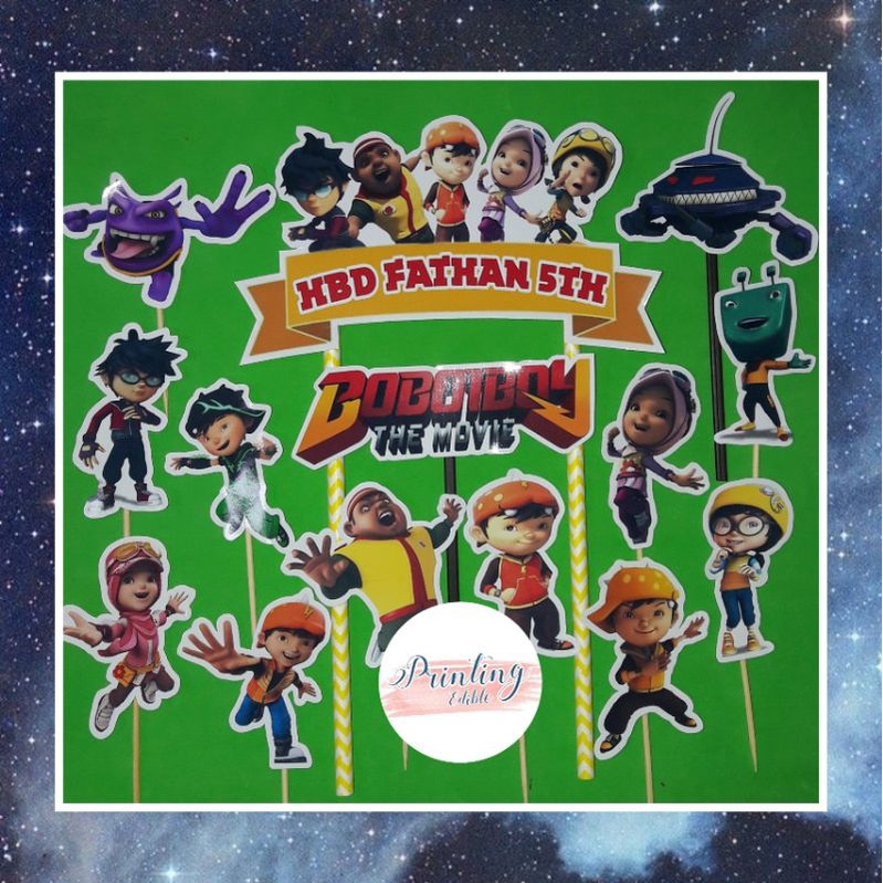 

Topper Tema Boboiboy | Hiasan Kue