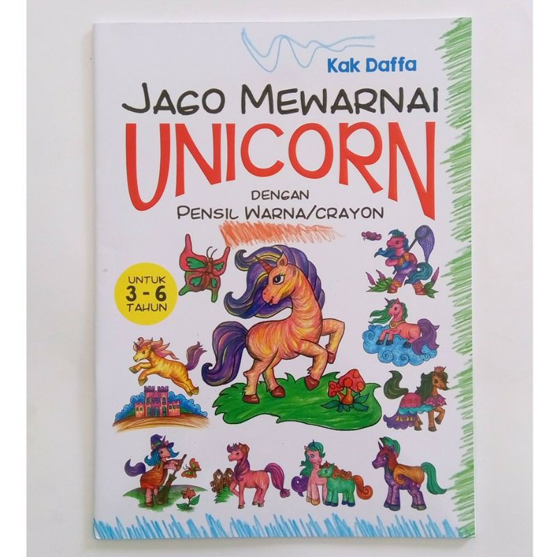 

JAGO MEWARNAI UNICORN DENGAN PENSIL WARNA/CRAYON