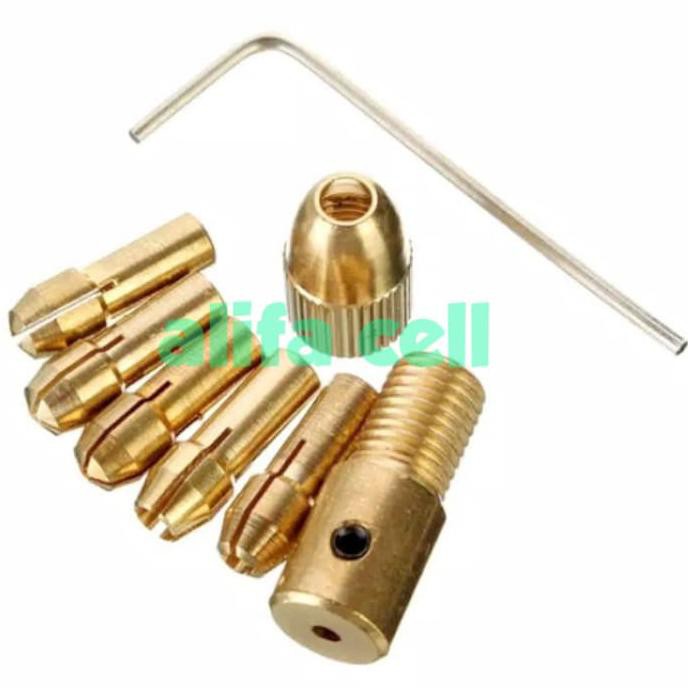 -READY- 1 SET CHUCK COLLET MINI DRILL MINI GRINDER KONEKTOR MATA BOR MINI