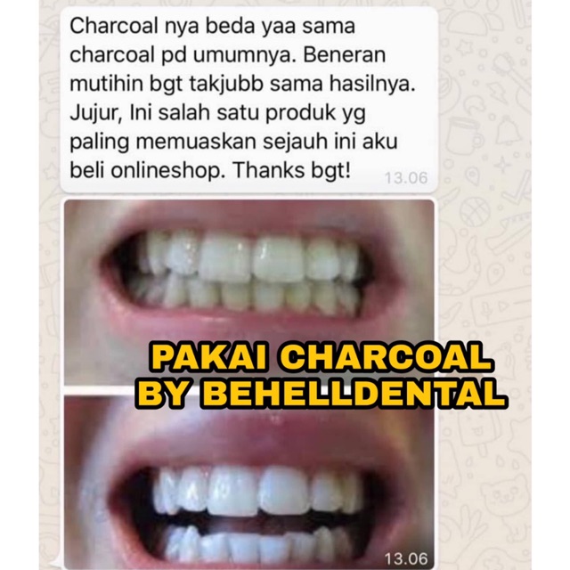 ASLI PEMUTIH GIGI ALAMI TEETH WHITENING ACTIVATED CARBON CHARCOAL ARANG PASTA GIGI KARBON AKTIF