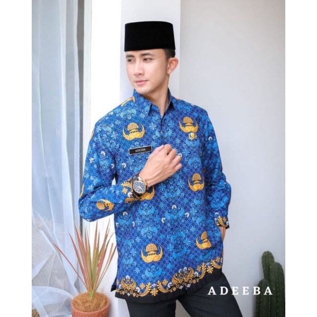 Seragam korpri pria terbaru lapis furing // korpri pria terbaru // baju korpri pria terbaru kemeja b