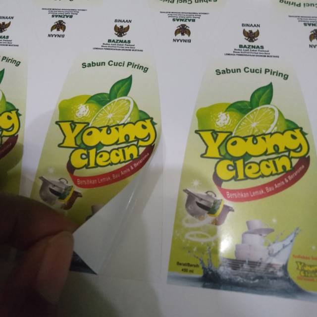

cetak Sticker vinyl anti air A3+ print + cutting