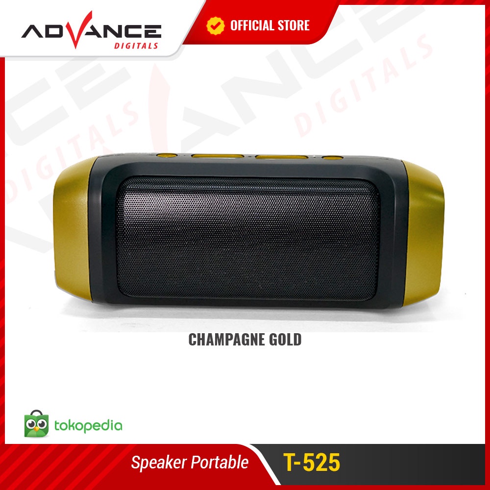 Advance Digitals Speaker Bluetooth Music Box T525 RGB LED Dual Garansi Resmi 1 Tahun