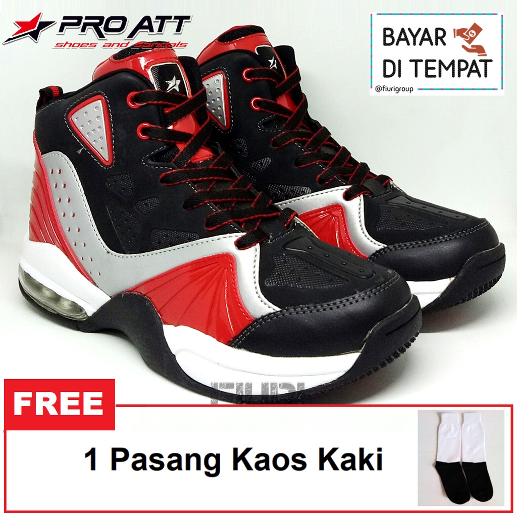 FIURI - Pro ATT Original - Jordan Merah - Sepatu Basket Pria - Sepatu Basket Wanita - Sepatu Basket Ori - Sepatu Promo - Sepatu Murah