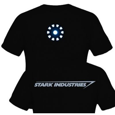 kaos stark industries glow menyala - sablon digital - kaos distro - kaos polos - cotton polyster