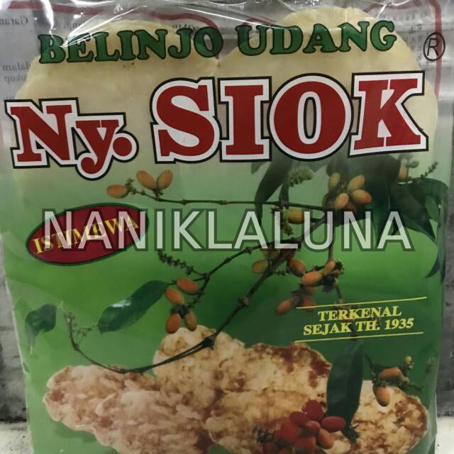 

Belinjo udang manis ny. Siok