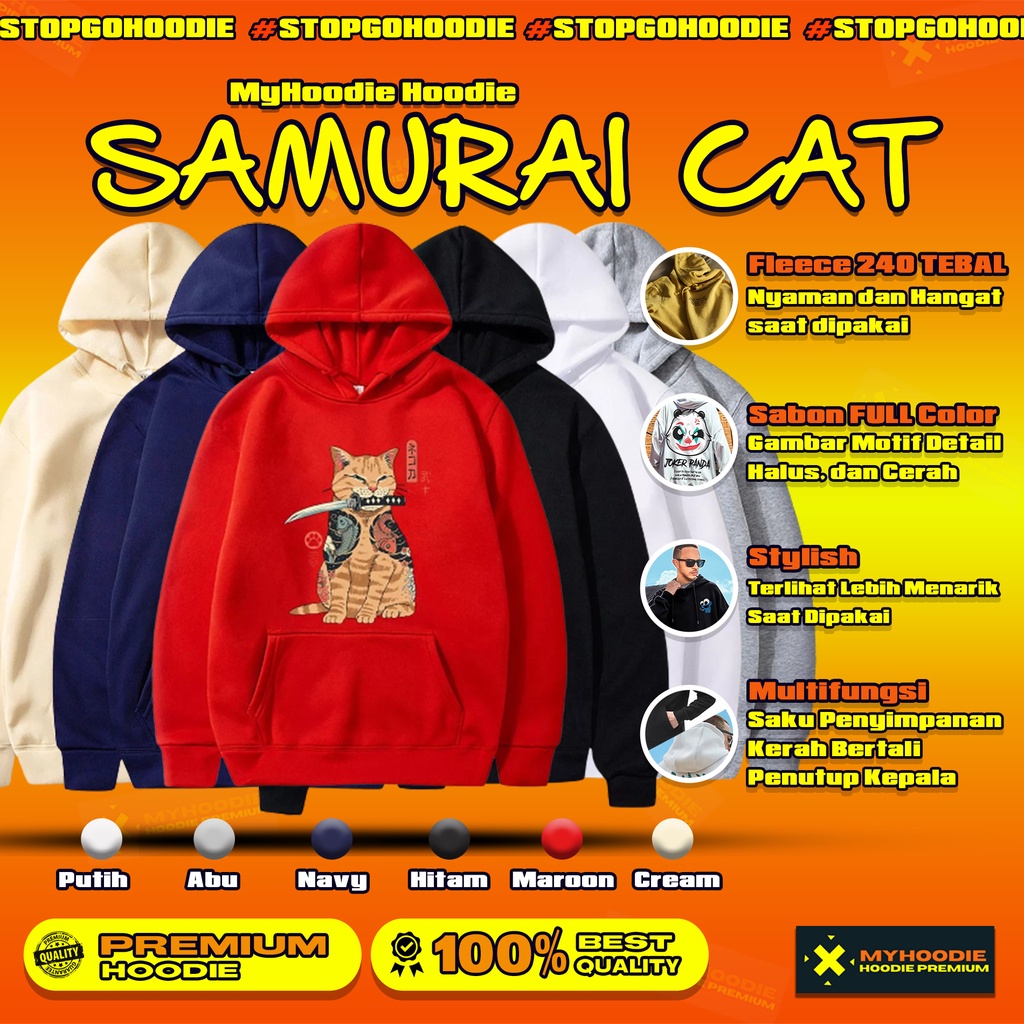 Hoodie Hodie Hoddie Pria Original Distro Polos Oversize Murah Putih Hitam Keren Korean Style Anime K