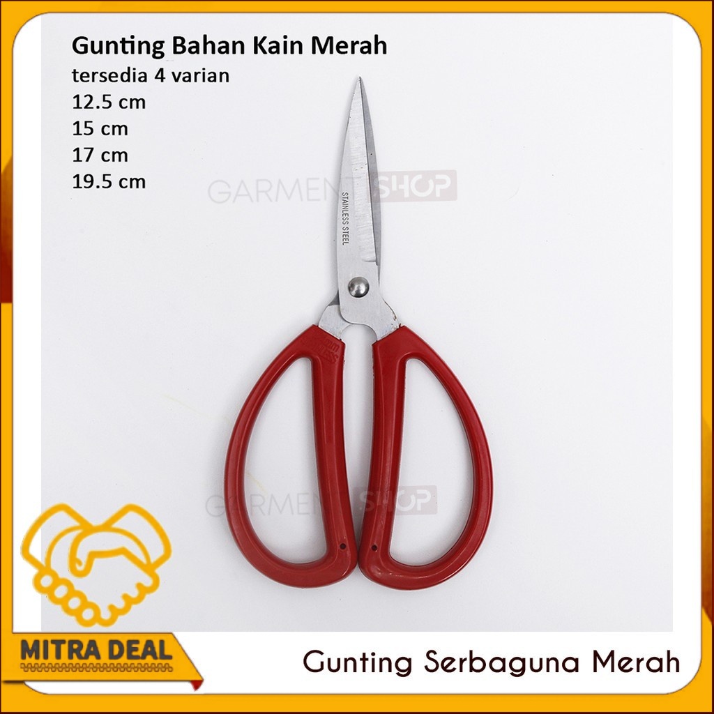 

[COD] Gunting Potong Bahan Kain Tailor Scissors Gunting Kodok 15 cm