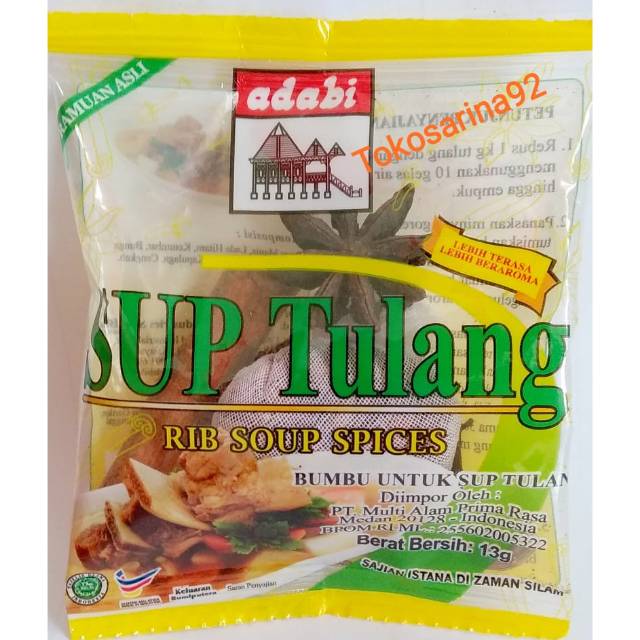 

Bumbu Sup tulang Adabi