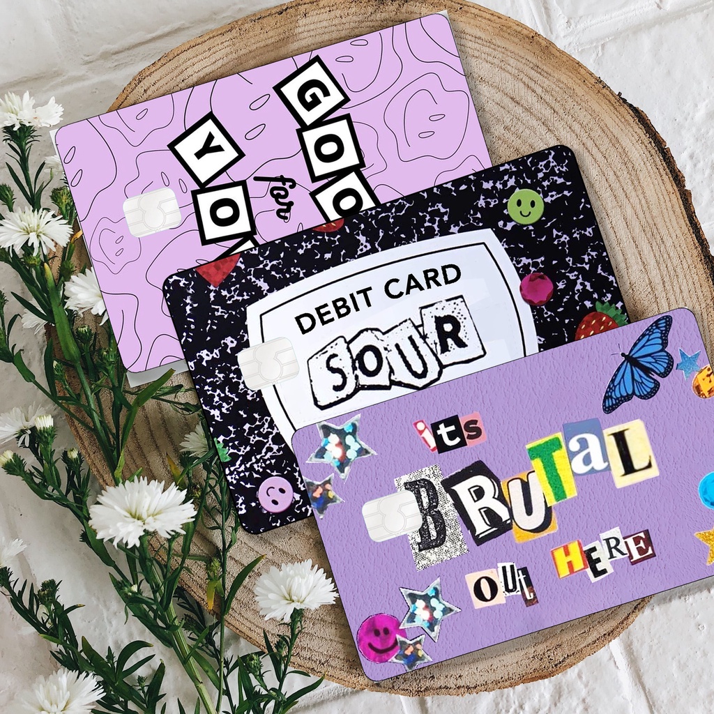 

OLIVIA RODRIGO Series Song Sticker Card Sticker Cover Skin ATM/ Emoney/ Debit/ Flazz Kartu Stiker