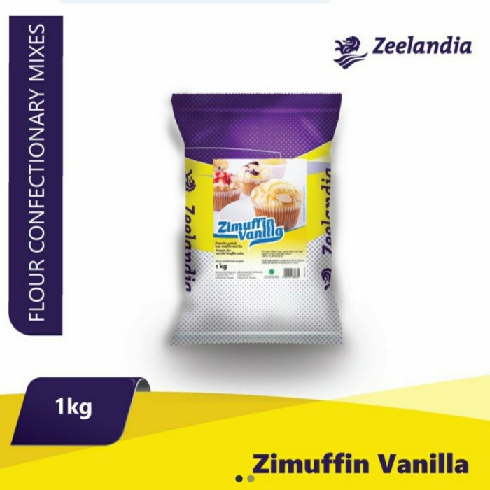 

✨COD✨ PREMIX MUFFIN COKLAT TEPUNG MUFIN 1KG ZIMUFFIN VANILLA CUPCAKE INSTANT - vanilla