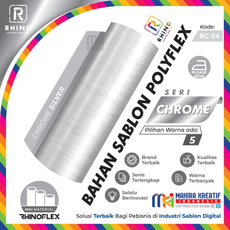 RHINOFLEX Polyflex Korea / poly flex CHROME 50cm