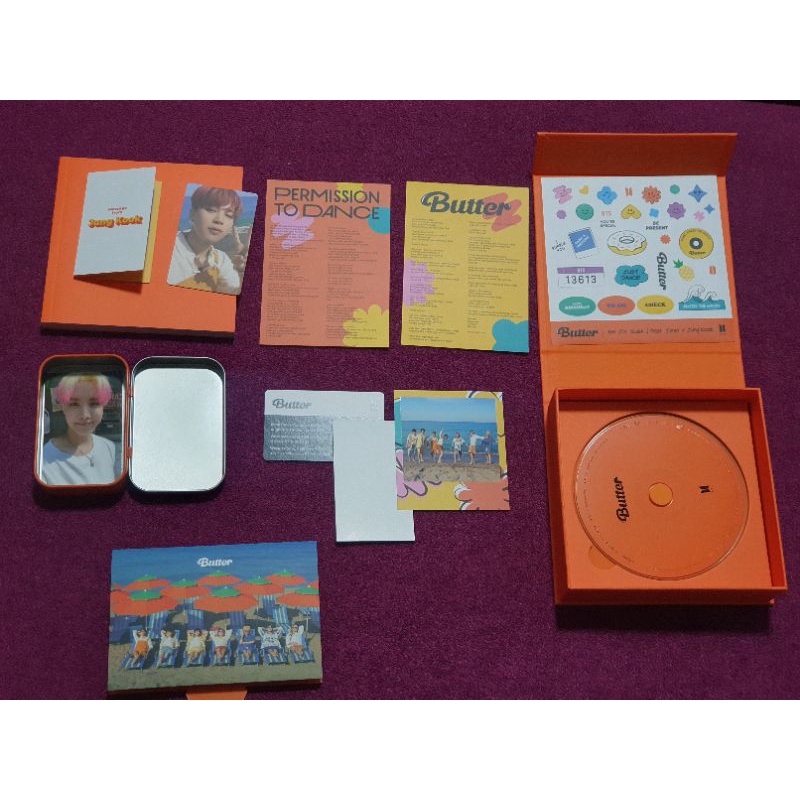 BTS BUTTER PEACHES VERSION UNSEALED PC JIMIN POB JHOPE